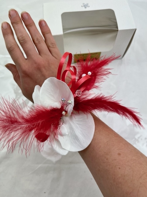 Silk Orchid Wrist Corsage