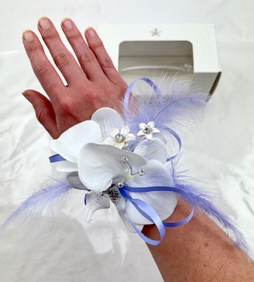 Silk Orchid Wrist Corsage