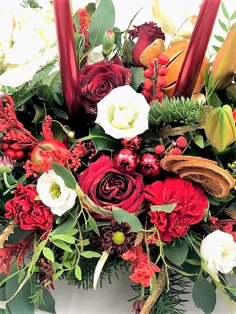 Holly Berry Flower Centrepiece