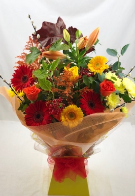 Autumnal Shades Hand Tied Flowers