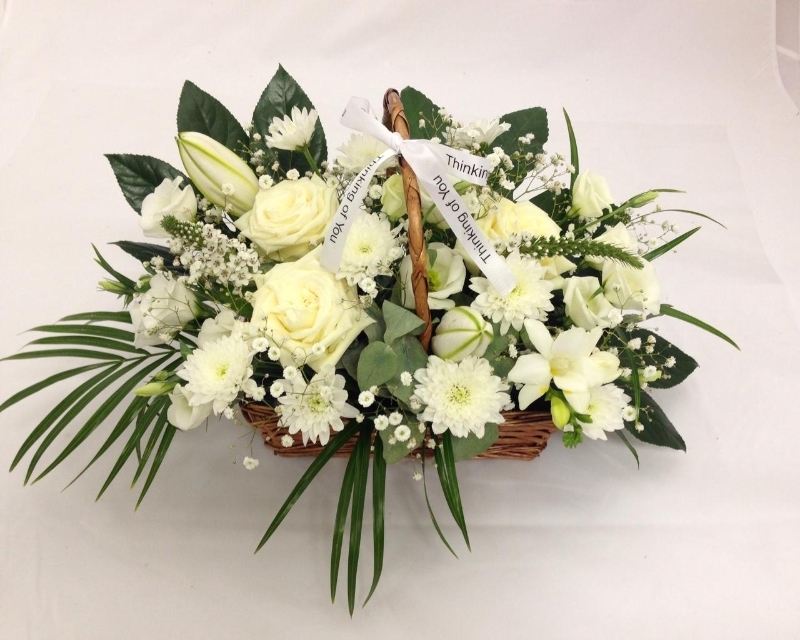 Sympathy Flower Basket Buy Online Or Call 353 21 4394203