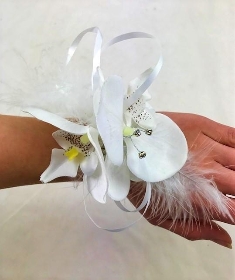 Silk Orchid Wrist Corsage