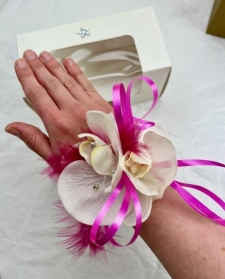 Silk Orchid Wrist Corsage