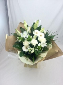 Purity in White Flower Bouquet